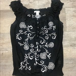 White House Black Market sheer top